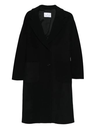 Manuel Ritz wool-blend coat - women - Polyamide/Wool - 40 - Black