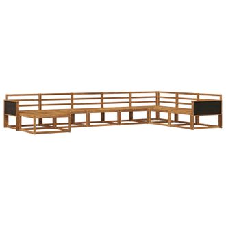 vidaXL Conjunto De Sof&aacute;s De Exterior 8 Pcs Natural Vidaxl