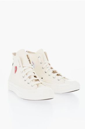 Converse CDG X CONVERSE High-Top Canvas Sneakers with Print size 39