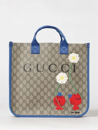 Gucci Borsa in tessuto GG Supreme con stampa e applicazioni floreali