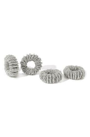Tiramisu Eclipse Loop Set of 4 Napkin Rings in Silver at Nordstrom Rack