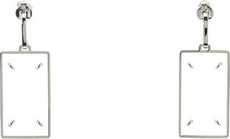 Maison Margiela Four Stitches Pendant Oorbellen - Dames - Oorbellen - Grijs - ONE Size - Accessoires