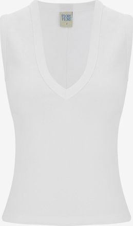 Flore Flore Tanktop aus Biobaumwolle mit V-Ausschnitt Dewi