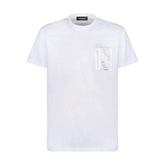 Dsquared2 Heren, Tops, Wit, Maat: 3XL Katoen