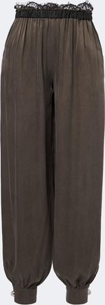 Jacques Wei Pantaloni balloon con pelle