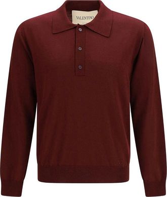 Valentino Garavani Valentino Wool Polo With Vlogo Embroidery