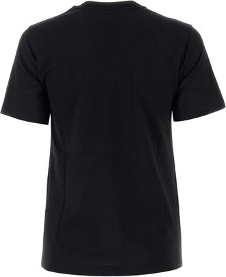 Burberry Womens Black Cotton T-Shirt Exterior