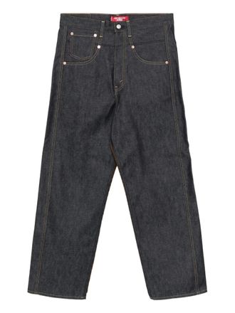 Junya Watanabe straight-leg trousers - men - Cotton - M - INDIGO