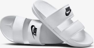 Nike Womens Nike Offcourt Duo DC0496-100 Sandals White Black Slip On Slide JAX738