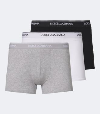 Dolce & Gabbana Set de 3 b&oacute;xer briefs de jersey de algod&oacute;n