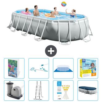 Intex Piscina Prism Frame Oval - 503x274x122 Cm - 9-piezas S550