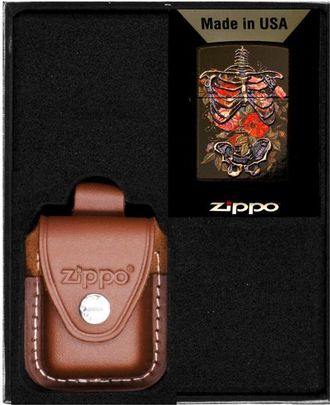 OEM Juego De Encendedores Zippo Skelett Embroidery Set De Regalo N.&deg; 2