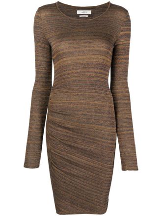 Isabel Marant Jyoti knitted midi dress - women - Viscose/Polyamide/Elastane - 34 - Brown