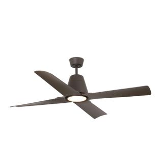 Netlighting Typhoon Brown Ceiling Fan 4 Blades 130cm Ip44
