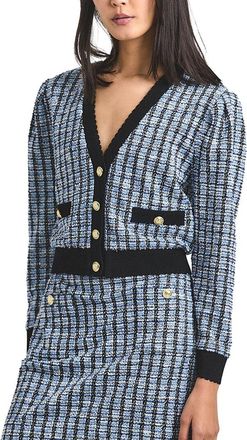 Derek Lam Ky Stretch Tweed Cardigan Jacket