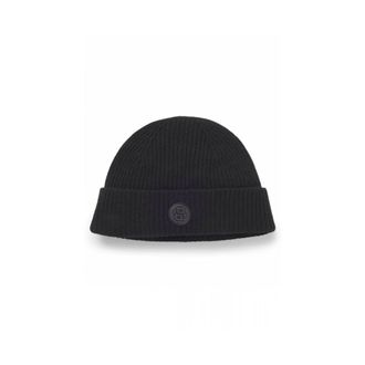 HUGO BOSS Accessoires, Heren, Zwart, ONE Size, Wol, Filippo B-Icon Beanie