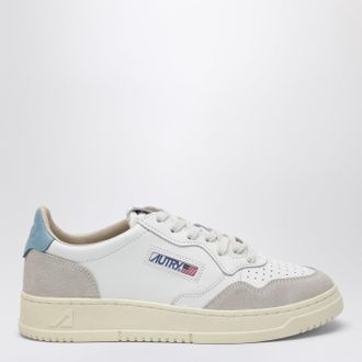 Autry Sneaker Medalist Low in pelle e suede bianca/azzurra