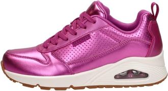 Skechers Uno - Metallixs - Dames - Sneakers - Roze - 37 EU - Leer - Schoenen