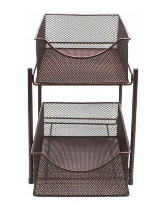 Sorbus 2 Tier Organizer Baskets With Drawers