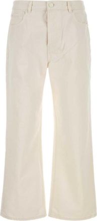 Ami Off White Loose Mid Rise Jeans