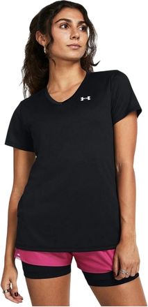 Under Armour Dames/Dames V-hals T-shirt (Zwart)