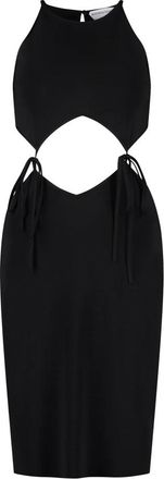 Bottega Veneta Jersey jurk - Dames - Korte kleedjes - Zwart - M - Kleedjes