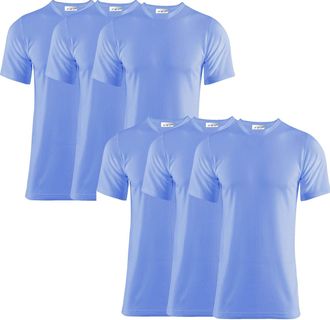 Generic Pack of 6 Mens Thermal T Shirt, Warm Underwear Baselayer, S M L XL XXL Thermals Size S-XXL (XXL, Blue)