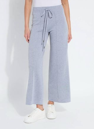 Lyss&eacute; Womens Violetta Knit Lounge Wide Leg Pant In Grey