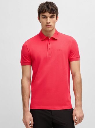 HUGO BOSS Mens Open Red Pallas Polo Shirt - Size X-Large