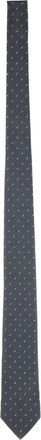 Ferragamo Cravatta a pois in seta - Grigio