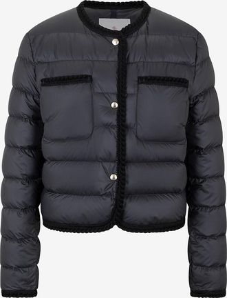 Moncler Kurze Daunenjacke mit Flechtborten Gencay