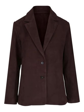 Vince long-sleeve suede jacket - Brown