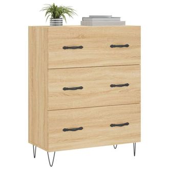 Berkfield Home Sideboard Sonoma Oak 69.5x34x90 cm Engineered Wood in Brown