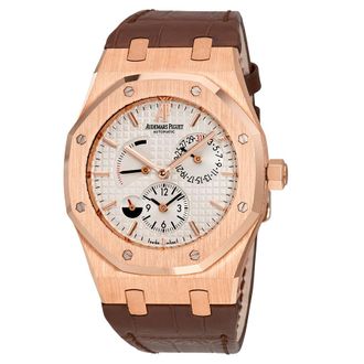 Audemars Piguet Pre-owned Audemars Piguet Royal Oak White Guilloche Dial Mens Watch 26120OR.OO.D088CR.01