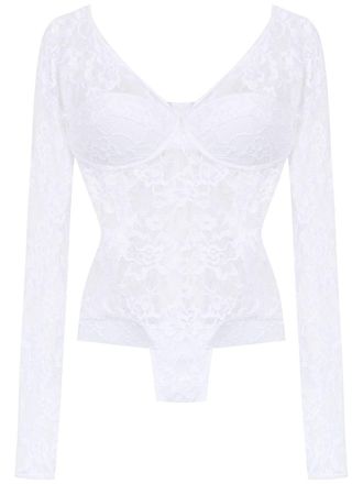 Amir Slama Body a maniche lunghe - Bianco