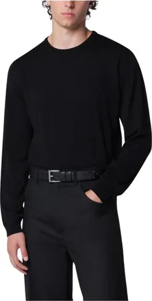 Roberto Collina Hombre, Jerseys, Negro, Talla: M