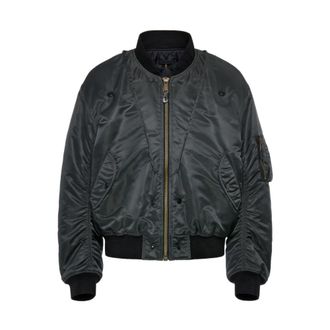 Maison Margiela Omkeerbare Bomberjack - Heren - Bomber jackets - Grijs - L - Katoen - Jassen