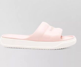 Moncler embossed pool slides