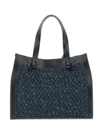 Gianni Chiarini knot-detail tote bag - women - Wool/Leather - One Size - Black