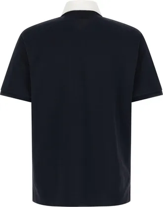 Gucci Mens Blue Cotton Polo Shirt