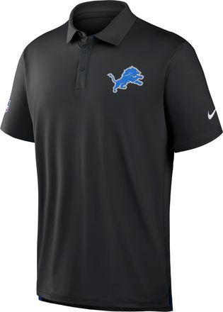 Nike Detroit Lions Tour Nike Mens Dri-FIT NFL Polo in Black | 04PF0B9B9J-3N3