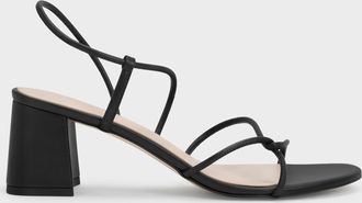 Charles & Keith Meadow Strappy Block Heel Sandals