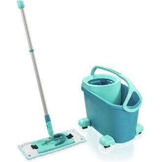 Leifheit 52121 Fregona H&uacute;medo Microfibra Azul, Verde