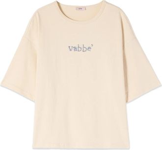 Oltre T-Shirts - Dames - T-shirts - Beige - XL - Katoen - Tops