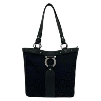Ferragamo Pre-owned Canvas Tote Bag - Pre-owned - Mujer - Negro - ONE SIZE