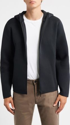 Robert Barakett Epsilon Zip Hoodie in Black at Nordstrom, Size Xx-Large