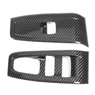 OEM Juego De 2 Piezas De Embellecedores De Fibra De Carbono Para El Panel De Interruptores De Las Ventanas, Compatibles Con Zn8, Zd8, Brz Y Gr86 (modelos 