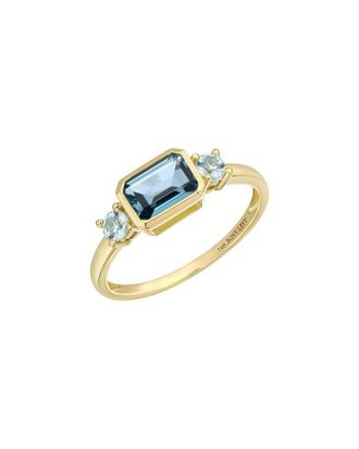 Bony Levy 14K Color 14K 1.55 Ct. Tw. 3 London Blue Topaz Stackable Ring