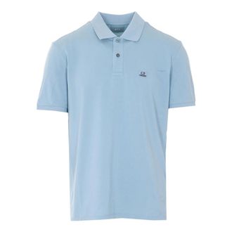 C.P. Company Polo Shirts, male, Blue, Size: M Polo Short Sleeve