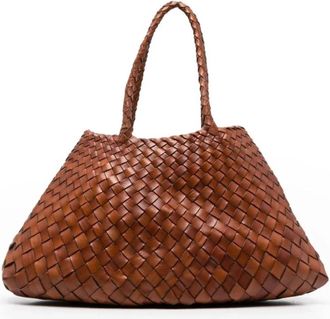Dragon Diffusion Santa Croce Tote - Dames - Shoppers - Bruin - ONE Size - Leer - Tassen